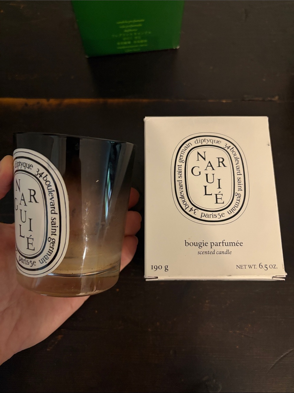 Diptyque 'Narguilé' EMPTY Scented Candle with Glass Holder -